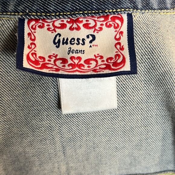 Vintage Guess Denim Jacket size Large - Picture 4 of 6